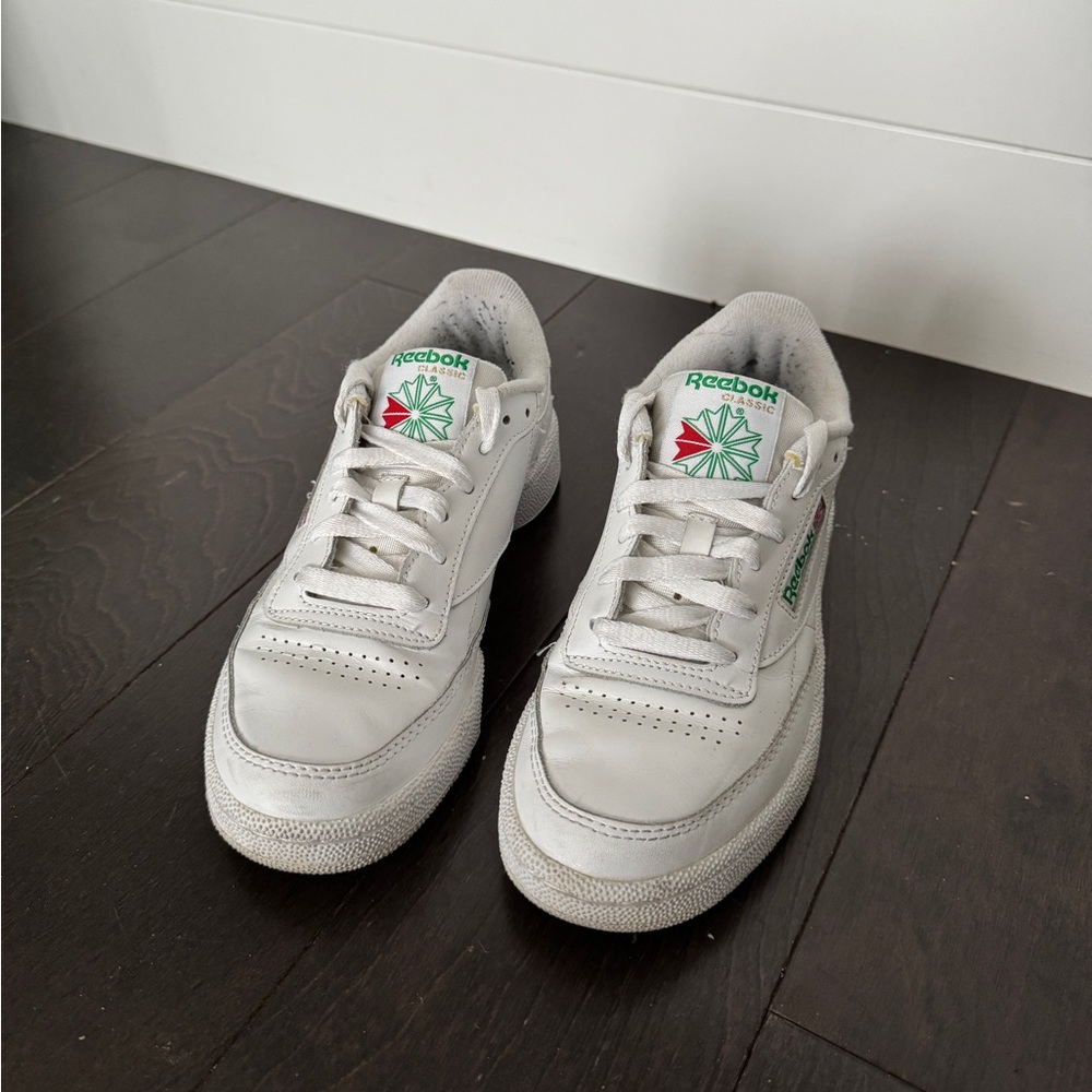 White Reebok Club C 85 trainers